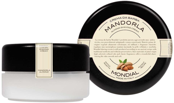 Крем для гоління Mondial Luxury Shaving Cream Almond 150 мл (8021784054814) - зображення 1