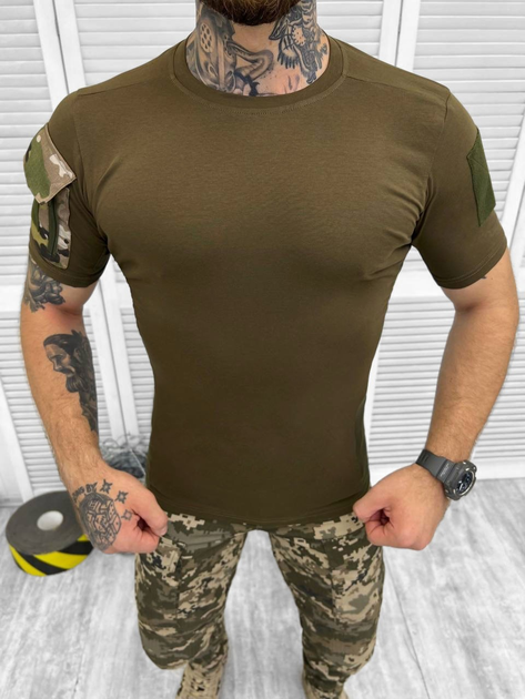 Тактична футболка військового стилю з інноваційного матеріалу L - изображение 1