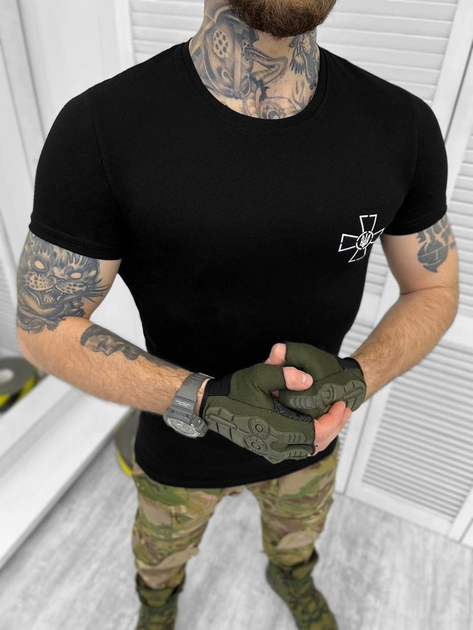 Тактическая футболка из материала инновационного ВСУ Black S - изображение 1