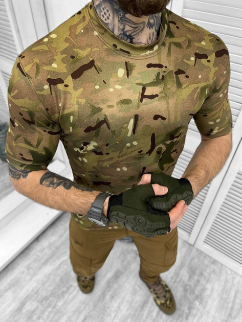 Тактична футболка з матеріалу Coolpas ЗСУ Multicam XXL - зображення 2