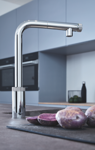 Смеситель-кран кухонный с выдвижным изливом GROHE Minta Smartcontrol 31613000 - изображение 3