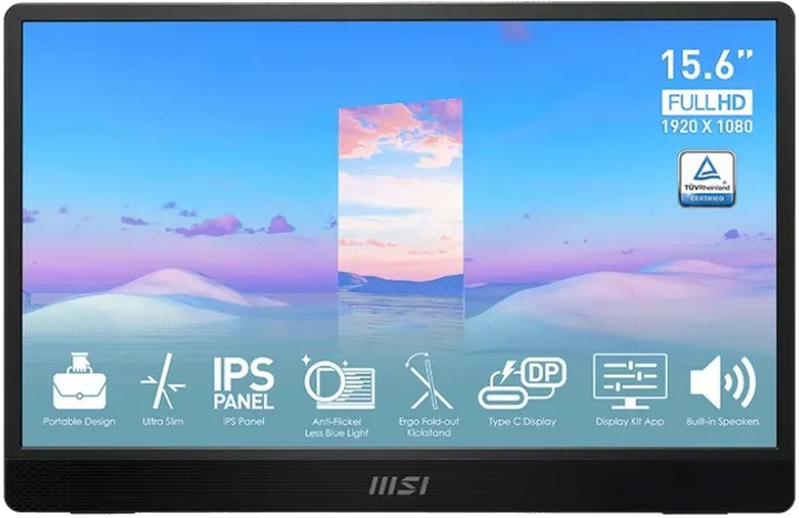 Monitor 15,6" MSI PRO MP161 - obraz 1
