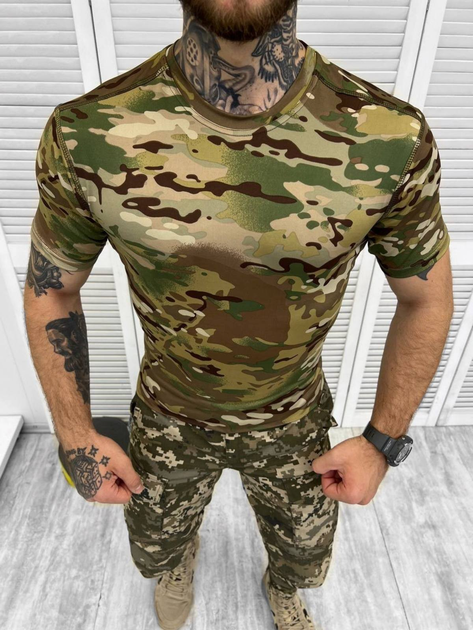 Тактическая футболка стиля военного Multicam S - изображение 1
