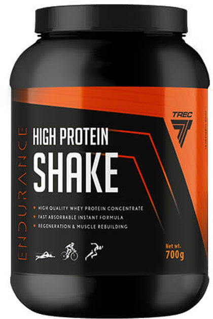 Bialko Trec Nutrition High Protein Shake 700 g Jar Double Chocolate (5902114041601) - obraz 1