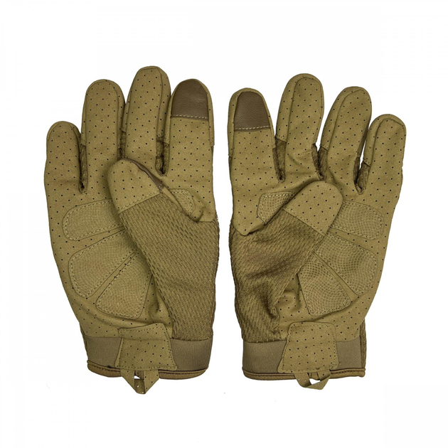 Тактичні рукавички "Койот" літні з ударними накладками розмір М - зображення 2
