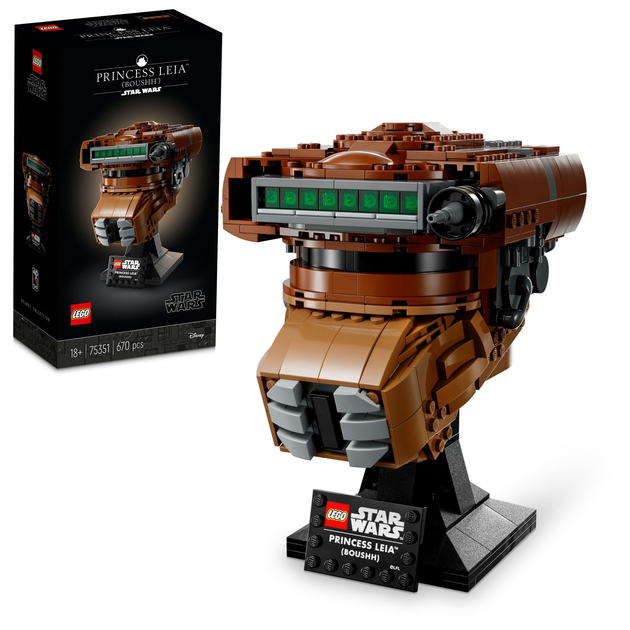 Zestaw klocków LEGO Star Wars Hełm księżniczki Lei 670 elementów (75351) - obraz 6