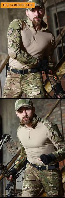 Тактическая военная форма костюм армейский мультикам с защитой, убакс UBACS MultiCam, кепка ВСУ р.M - изображение 2
