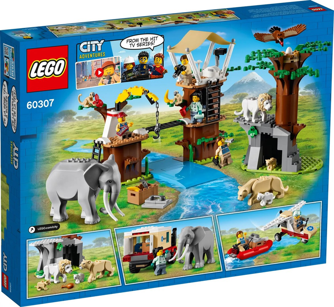 Конструктор LEGO City Табір порятунку диких тварин 503 деталі (60307) - зображення 10