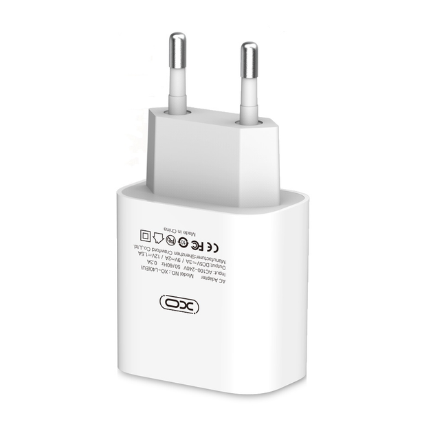 Адаптер живлення швидкий USB-C PD QC 3.0 зарядний XO L40 - Фото 5 Адаптер живлення швидкий USB-C PD QC 3.0 зарядний XO L40 - зображення 5