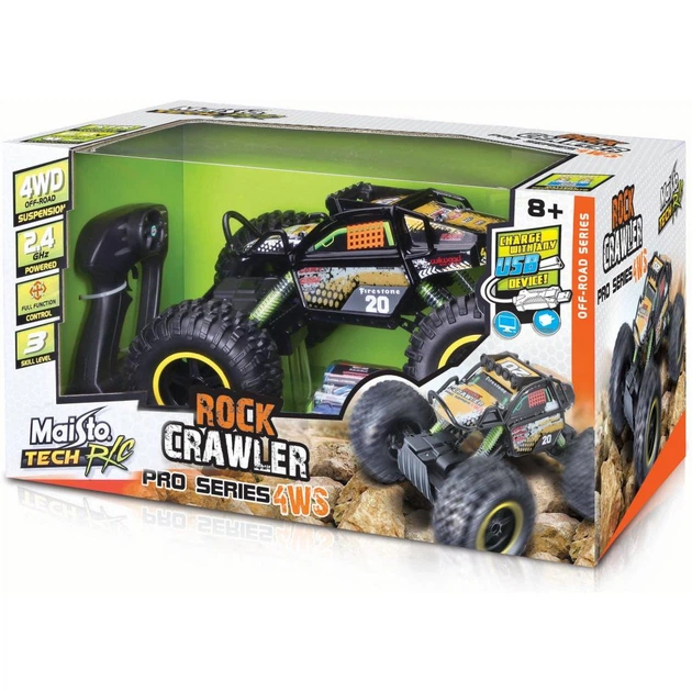Радиоуправляемая игрушка Maisto Tech Rock Crawler Pro черный (81334 black) - Фото 3 Радиоуправляемая игрушка Maisto Tech Rock Crawler Pro черный (81334 black) - изображение 3