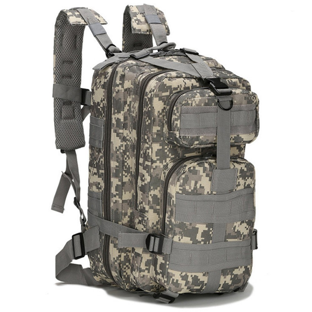 Рюкзак камуфляжный армейский 41x22x20 см серый 50411 - изображение 1