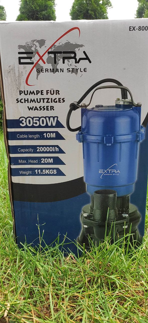 Насос викачування брудної води 3050W, без шлангу - зображення 3
