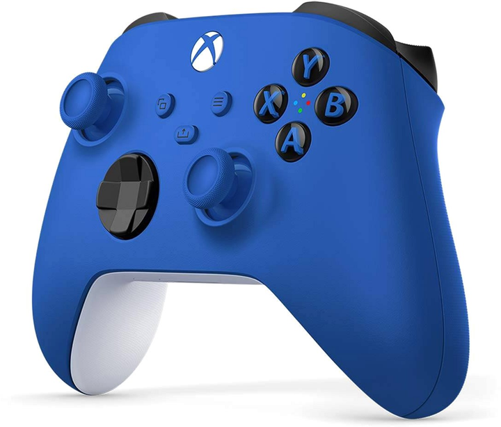 Kontroler bezprzewodowy Microsoft Xbox Shock Blue (QAU-00009) - obraz 3