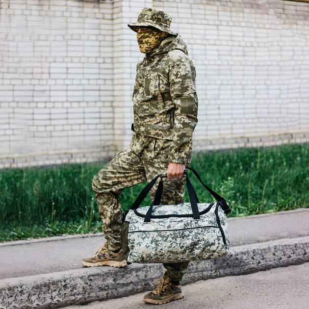 Дорожная сумка, тактическая 50л, ВСУ армейская Оксфорд Пиксель - изображение 2