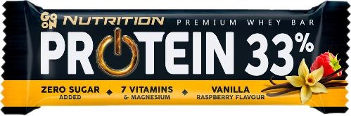Baton proteinowy Go On Nutrition Protein Bar 33% 50 g Vanilla-Raspberry (5900617035929) - obraz 1