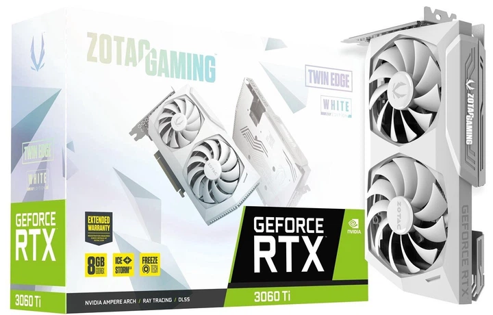 ZOTAC PCI-Ex GeForce RTX 3060 Ti 8GB GDDR6X (256bit) (1665/19000