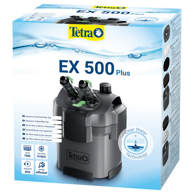 Внешний фильтр для аквариума Tetra External EX 500 Plus 5,5W, 910л/ч до ...