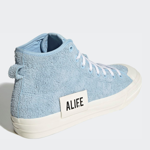 Sneakersy damskie zamszowe wysokie adidas Originals Nizza Hi Alife GW5325 36.5 (4UK) 22.5 cm Niebiskie (4065424419704) - obraz 3