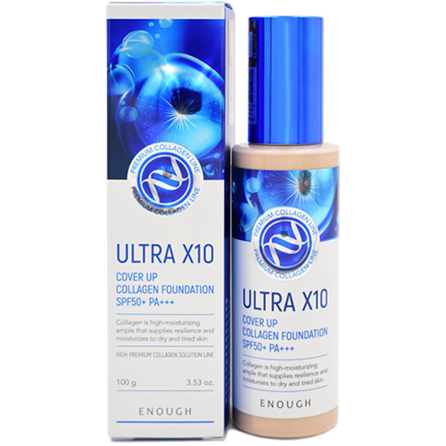 Тональный крем для лица Enough Ultra X10 Cover Up Collagen Foundation ...