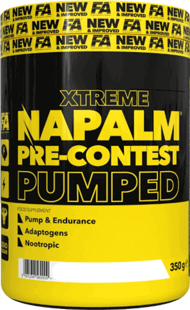 Odżywka przedtreningowa FA Nutrition Xtreme Napalm Pre-Contest Pumped 350 g Dragon Fruit (5902448247618) - obraz 1
