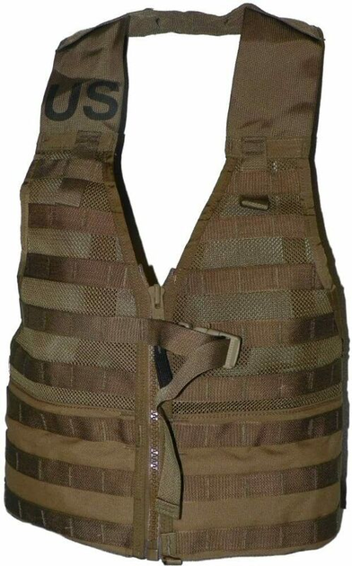 Розвантажувальний жилет розгрузка США USGI USMC MOLLE MARPAT FLC FIGHTING LOAD CARRIER VEST COYOTE ZIPPERED NIP - зображення 2