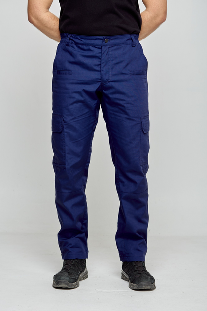 Тактичні штани UKM 54XL синій карго ріп стоп - зображення 1