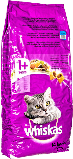 Sucha karma dla kotów WHISKAS z tuńczykiem 14 kg (5900951014390) - obraz 1