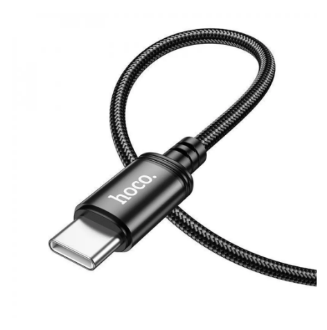 Кабель Hoco X89 Wind Type-C to Type-C, 1м black - Фото 3 Кабель Hoco X89 Wind Type-C to Type-C, 1м black - изображение 3