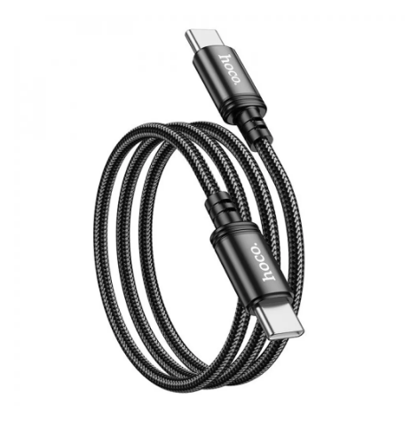 Кабель Hoco X89 Wind Type-C to Type-C, 1м black - Фото 4 Кабель Hoco X89 Wind Type-C to Type-C, 1м black - изображение 4