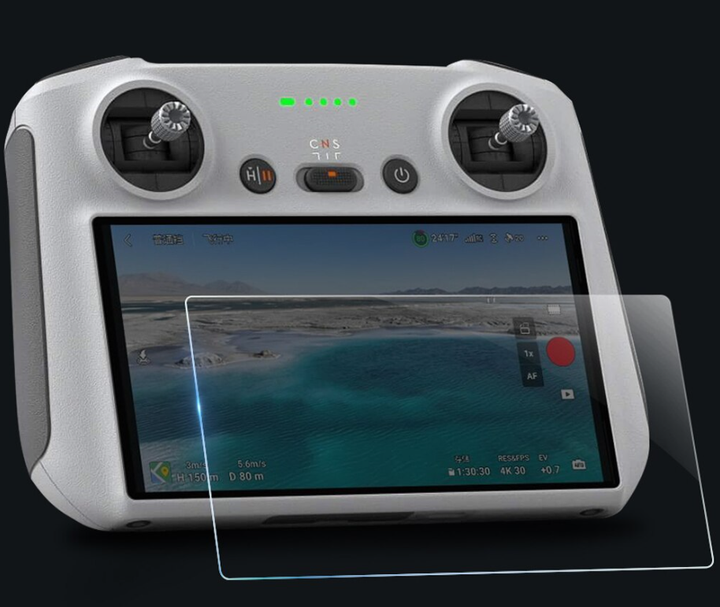 Плівка із загартованого скла для пульта дистанційного керування DJI MINI 3 Pro - зображення 6