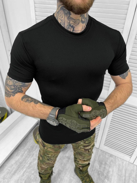 Тактична футболка Combat Performance Shirt Black L - зображення 2
