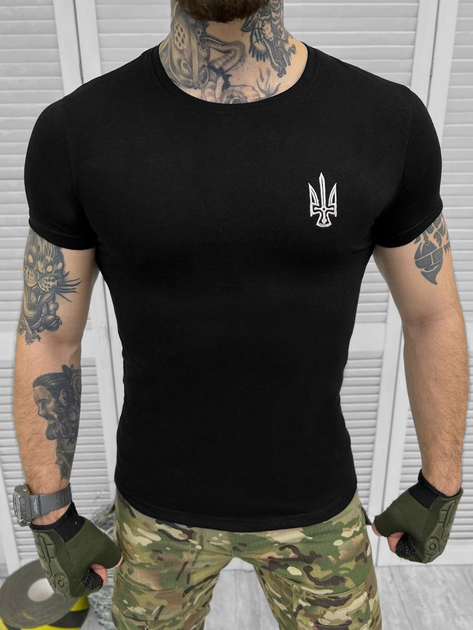 Тактична футболка військового стилю Black XXL - зображення 1