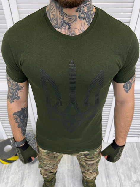 Тактична футболка Combat Performance Shirt Хакі L - зображення 1