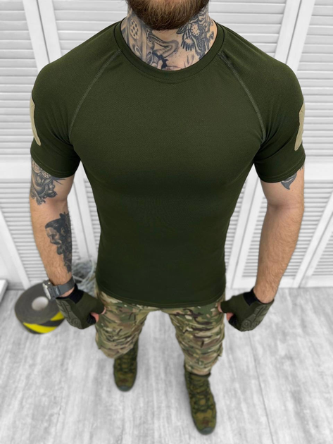 Тактическая футболка военного стиля Хаки XL - изображение 1