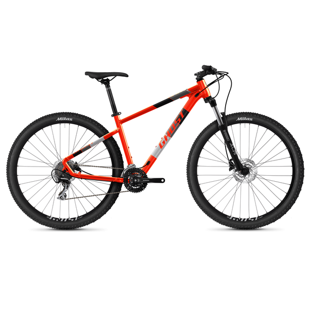 Велосипед Ghost Kato Essential 27,5" рама М, оранжево-черный, 2021 - Фото 1 Велосипед Ghost Kato Essential 27,5" рама М, оранжево-черный, 2021 - изображение 1