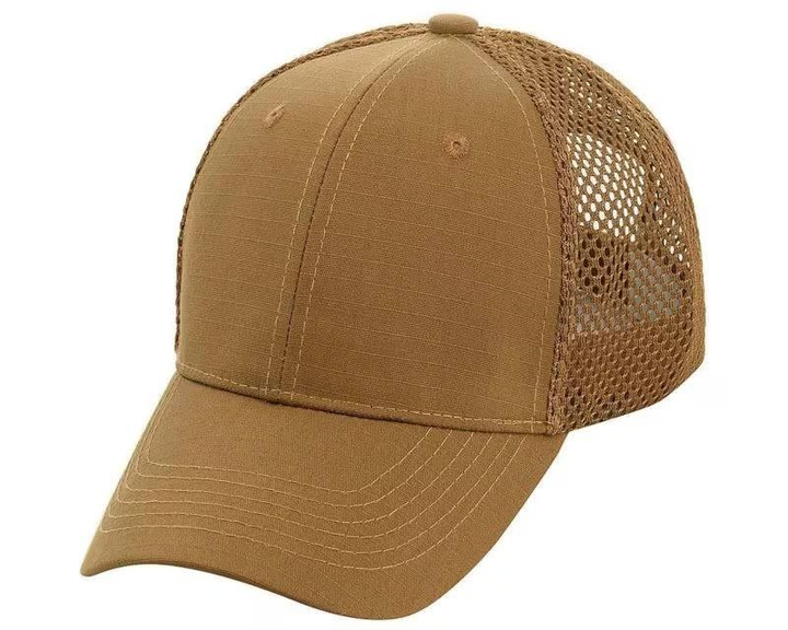 Тактическая бейсболка M-Tac Vent Flex Rip-Stop Cap - Coyote Brown Размер S/M - изображение 1