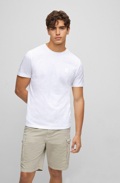 BOSS - Relaxed-fit T-shirt in cotton jersey with logo patch