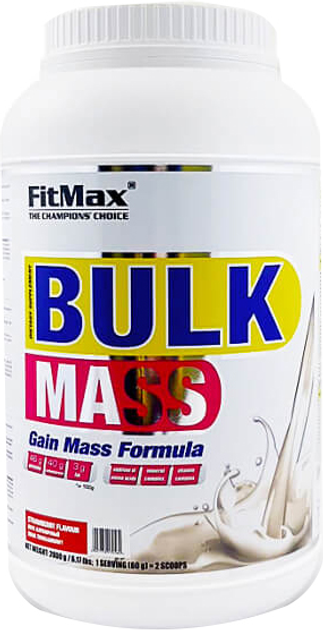 Гейнер Fitmax Bulk Mass 2800 г Jar Полуниця (5907776170584) - зображення 1