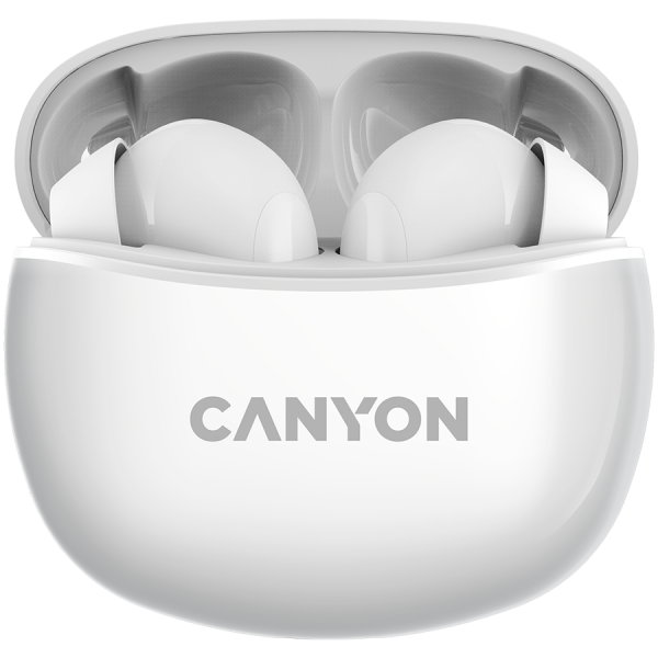 Наушники Canyon tws-5 White (cns-tws5w) - Фото 1 Наушники Canyon tws-5 White (cns-tws5w) - изображение 1