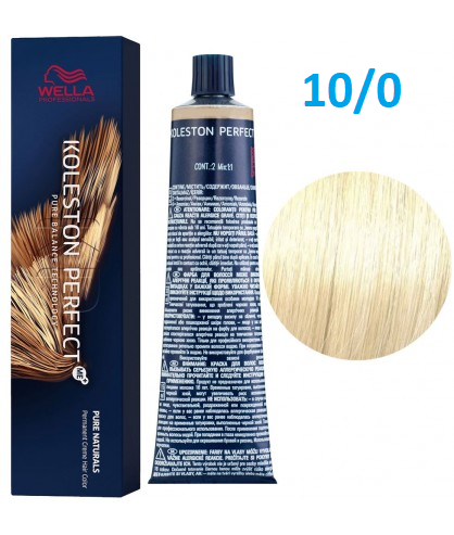 Краска для волос Wella Professionals Koleston Perfect ME+ Pure Naturals 10/0 (hell-lichtblond) 60мл - Фото 1 Краска для волос Wella Professionals Koleston Perfect ME+ Pure Naturals 10/0 (hell-lichtblond) 60мл - изображение 1