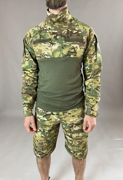 Військова тактична сорочка Убакс Tactic довгий рукав РІП-СТОП, бойова сорочка, мультикам 56 - изображение 2