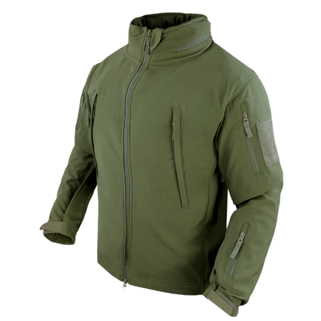 Тактичний софтшел із флісом утеплений Condor SUMMIT Soft Shell Jacket 602 XX-Large, Олива (Olive) - зображення 2