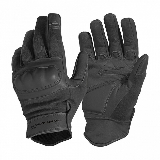 Тактичні рукавички стійкі до полум'я Pentagon Storm Gloves P20021 Medium, Чорний - зображення 1