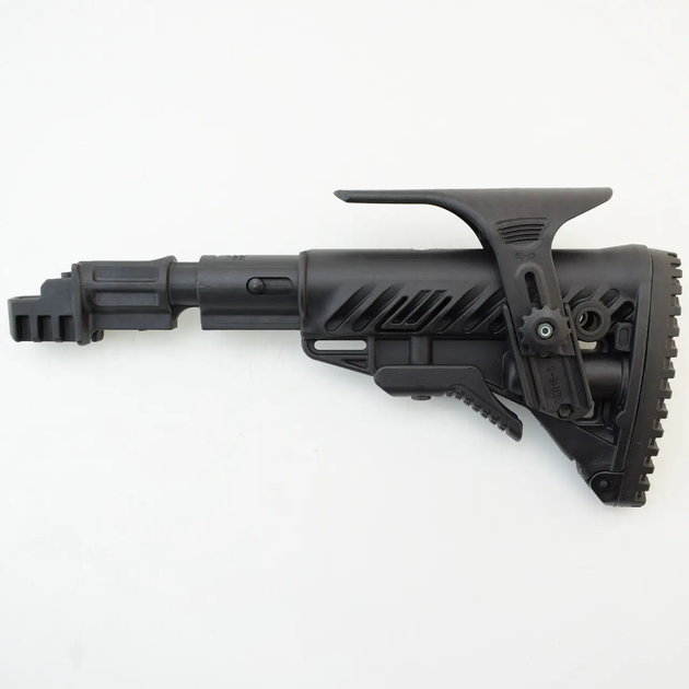 Приклад для AK 47/74 телескопічний складний з регуляційною щокою чорний - зображення 1
