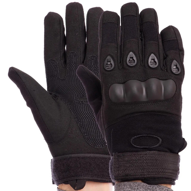 Тактичні рукавички Oakley L чорні - зображення 1