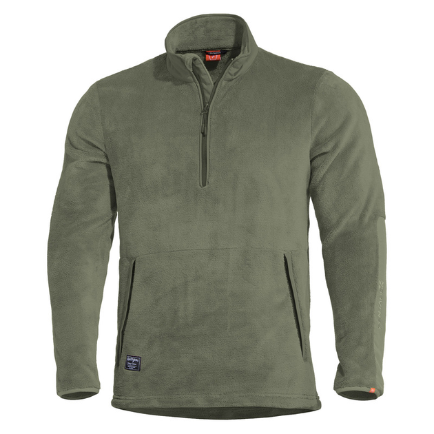 Щільний флісовий пуловер Pentagon GRIZZLY 1/2 SWEATER K09022 X-Large, Camo Green (Сіро-Зелений) - зображення 1