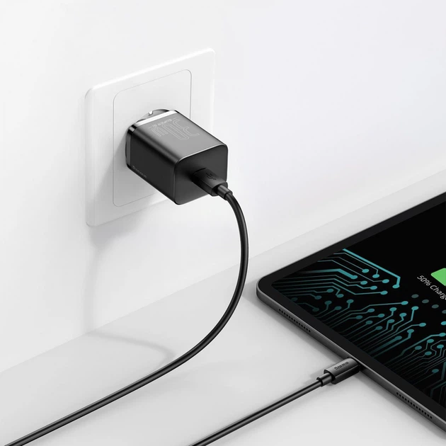 МЗП Baseus Super Silicone Quick Charger 30W (Type-C) black - Фото 7 МЗП Baseus Super Silicone Quick Charger 30W (Type-C) black - изображение 7