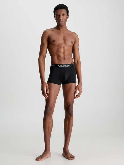 Zestaw majtek męskich typu bokserki Calvin Klein Underwear Trunk 3Pk 000NB2970A-UW5 M 3 szt Czarny/Biały/Szary (8719854639688) - obraz 4