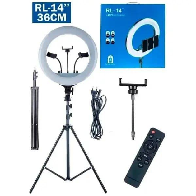 Профессиональная кольцевая led Rl 14 лампа 36 см + сумка для хранения ...