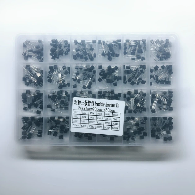 Набір транзисторів у коробці 480 шт BC327 BC337 BC517 BC547 BC548 BC549 ...